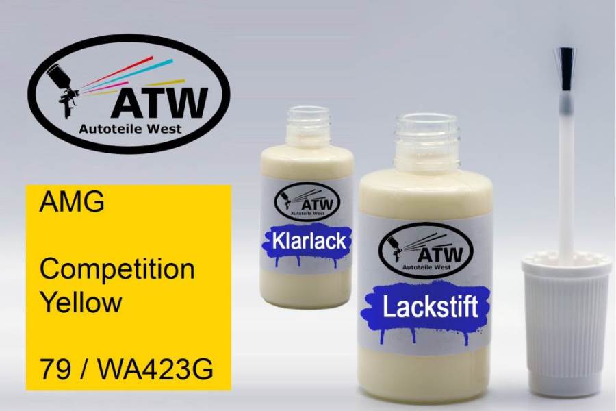 AMG, Competition Yellow, 79 / WA423G: 20ml Lackstift + 20ml Klarlack - Set, von ATW Autoteile West.